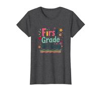 Gang de Filles de première année : Escouade d'aventure Scolaire colorée T-Shirt, Femme, Chiné Foncé, 3XL