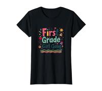 Gang de Filles de première année : Escouade d'aventure Scolaire colorée T-Shirt, Femme, Noir, XS