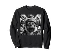 Gang of Feral Street Cats Gangster, mème Amusant des années 90 Sweatshirt