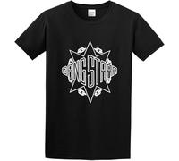 Gang Starr DJ Premier Rap Hip HopMen Cotton Blend Shirt Manches Courtes(Medium)