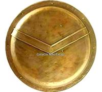 Ganga Nautical Couleur: Antique Laiton Bouclier 300 Spartiate Roi Armure Médiévale Armure Nouveaux Boucliers 24 pouces Halloween Costume