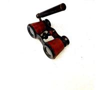 Ganga Nautical Jumelles en laiton de style antique de 10,2 cm avec housse de sécurité en cuir pour les rendre plus attrayantes et uniques - Cadeau vintage