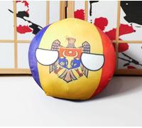 GANGKJDS Boule polonaise de 20,1 cm 9,9 cm, bal de campagne, Mexique, Koweït, Cité du Vatican, Soudan, bal de campagne croate, divers drapeaux décoratifs (Équateur, 20 cm)