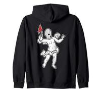 Gangsta Angel Cupid Masque de Ski Molotov Cocktail Sweat à Capuche