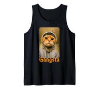Gangsta Kitty Gangster Cat Meme Funny Cats Gang Humor Débardeur