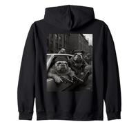 Gangster Bulldog Gang Lover Fun Street Gangster Dogs Gang Sweat à Capuche