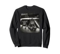 Gangster Cat Meme Funny Cats Gang Humor Sweatshirt