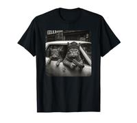 Gangster Cat Meme Funny Cats Gang Humor T-Shirt