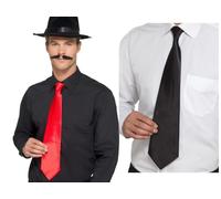 Gangster Cravate Super Gatsby Déguisement Hommes Accessoire 1920s Rouge ou Blanc