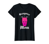 Gangster Mom | Masque de gangster rose | Femme gangster T-Shirt
