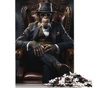 Gangster Monkey Puzzle 1000 Pièces Cadeau Unique Jeu Éducatif Challenge Toy À De Qualité Supérieure Peinture Art pour Adultes Enfants 1000pcs (40x28cm)