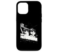Gangsters de Chat drôles Noirs et Blancs urbains New York Coque pour iPhone 12/12 Pro
