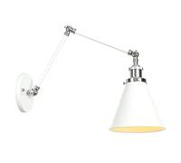 GANGUIO Applique Murale Longue rétro à Bras pivotant réglable 丨 Applique Murale Vintage Edison Appliques de Style Industriel Loft 丨 Luminaire Mural décoratif E27 丨 Métal