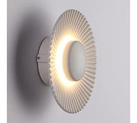 GANGUIO Applique Murale Ronde Moderne 5 W pour intérieur, Applique Murale LED en Aluminium, Lampe Murale décorative pour Salon, Chambre à Coucher, Couloir, véranda, lumière Chaude 3000 K (Blanc)