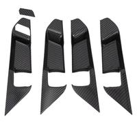 gangxiao intérieure poignée Pour Toyota Pour RAV4 2019-2022 5 Pièces Garnitures De Couvercle Poignée Porte Intérieure En Fibre Carbone Rechange