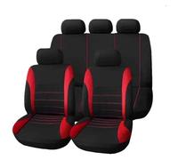 gangxiao pour N&issan pour X-Trail T31 pour Navara D40 pour Patrol Y61 pour Primera P12 pour Qashqai J10 Coussin Protection Housse Siège Auto Ensembles Siège Voiture(Red)