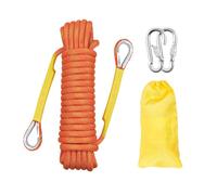 Gangying 25m Corde d'escalade Statique 8mm Cordon Accessoire Équipement Corde d'évacuation avec 2 Mousquetons pour Équipement d'escalade sur Glace Sauvetage Incendie