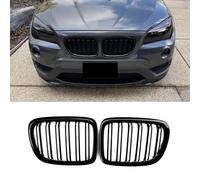 Gangying E84 Grille De Calandre Avant pour BMW X1 Série E84 Calandre De Voiture Grilles Noir Brillant Double Lattes 2009 2010 2011 2012 2013