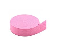 GANGYUAN Bande élastique colorée et extensible pour couture, travaux manuels, bricolage, 4,6 m de long et 20 mm de large (rose, 20 mm)