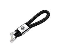 GaNkas Porte-clés Voiture clé Boucle chaîne pour MG 3 5 6 7 Morris Garage MG3 TF ZR ZS GS GT HS MG5 MG6 MG7 PU Alliage Voiture Accessoires,Black Style-A