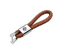 GaNkas Porte-clés Voiture clé Boucle chaîne pour MG 3 5 6 7 Morris Garage MG3 TF ZR ZS GS GT HS MG5 MG6 MG7 PU Alliage Voiture Accessoires,Brown Style-A