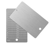 GanKe Wallet Bitcoin Harnais Froid pour Stockage de Semences de Cryptomonnaie, Compatible BIP39 (2 Plats)