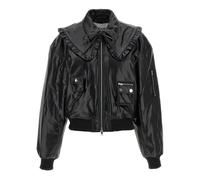 Ganni - 7093 Future Bomber Jacket - Femme - Vestes - Noir - Taille: 38 FR