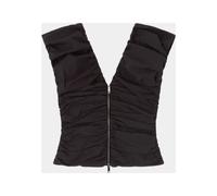 Ganni - Active Top Zippé Dos Nageur - Femme - Blouses et Chemises - Noir - Taille: 42 FR