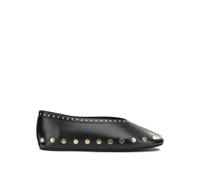 Ganni ballerines femme noires en coton - 39
