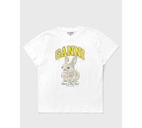 Ganni Basic Jersey Baby Bun Relaxed T-shirt women Shortsleeves white taille: S