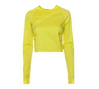 Ganni - Blouse à boutons-pression - Femme - Tops - Jaune - Taille: 40 FR