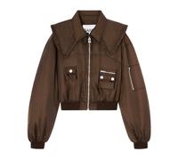 Ganni Veste Bomber Duchesse en nylon Femme Noir Taille 38