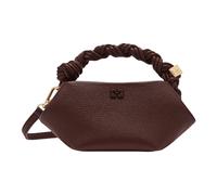 Ganni - Bou Bag Mini Grained - Femme - Sacs - Brun - Taille: ONE Size