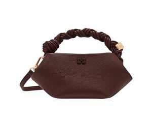 Ganni - Bou Bag Mini Grained - Femme - Sacs - Brun - Taille: ONE Size