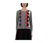 Ganni - Cardigan à carreaux - Femme - Pulls - Multicolore - Taille: 38 FR
