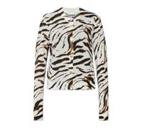 Ganni - Cardigan Imprimé Animal - Femme - Pulls - Beige - Taille: 42 FR
