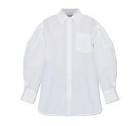 Ganni - Chemise avec poche - Femme - Blouses et Chemises - Blanc - Taille: 36 FR