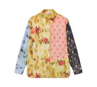 Ganni - Chemise en soie imprimée multicolore - Femme - Blouses et Chemises - Multicolore - Taille: 42 FR
