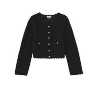 Ganni - Chenille Crochet Cardigan - Femme - Pulls - Noir - Taille: 38 FR