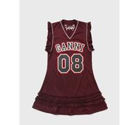 Ganni Cycora Mini Dress With Ruffles women Dresses blue taille: XS