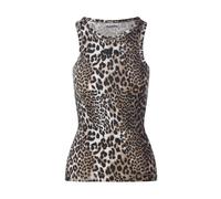 Ganni - Débardeur côtelé en coton doux - Femme - Tops - Brun - Taille: 36 FR