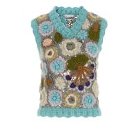 Ganni - Dreamy Floral Vest - Femme - Pulls - Multicolore - Taille: 38 FR