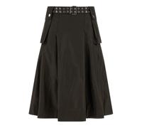Ganni - Duchesse Nylon Pleated Skirt - Femme - Jupes - Brun - Taille: 38 FR