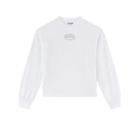Ganni - Essential Basic Long Sleeve - Femme - Tops - Blanc - Taille: 40 FR