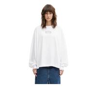 Ganni - Essential Basic Long Sleeve - Femme - Tops - Blanc - Taille: 44 FR