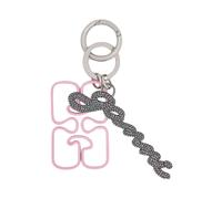 Ganni, Femme, Accessoires, Rose, Taille: ONE Size Butterfly Logo Keyring