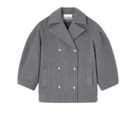 Ganni, Femme, Manteaux, Gris, Taille: 40 FR Manteau