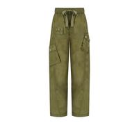 Ganni, Femme, Pantalons, Vert, Taille: 36 FR Pantalon Duchesse