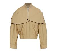 Ganni, Femme, Vestes, Beige, Taille: 36 FR Veste en coton