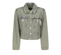 Ganni, Femme, Vestes, Brun, Taille: 36 FR Veste en denim épais surteinte